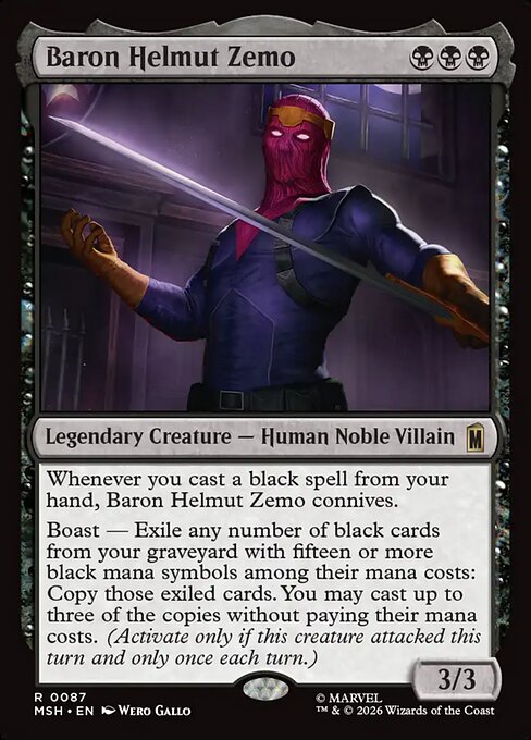 Baron Helmut Zemo #87 from Marvel Super Heroes