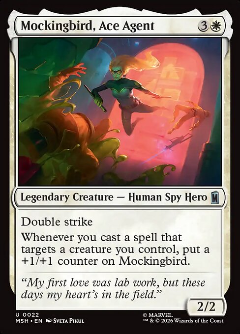 Mockingbird, Ace Agent #22 from Marvel Super Heroes