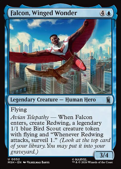 Falcon, Winged Wonder #52 from Marvel Super Heroes