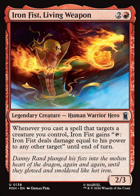 Iron Fist, Living Weapon #138 from Marvel Super Heroes