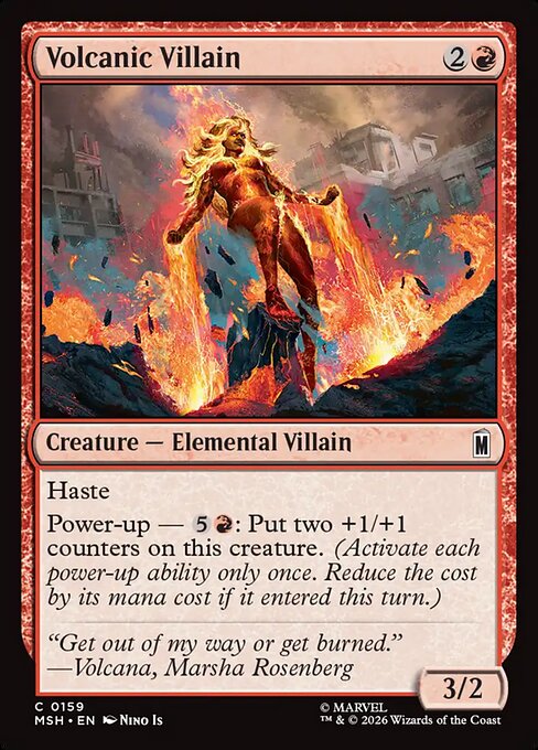 Volcanic Villain #159 from Marvel Super Heroes