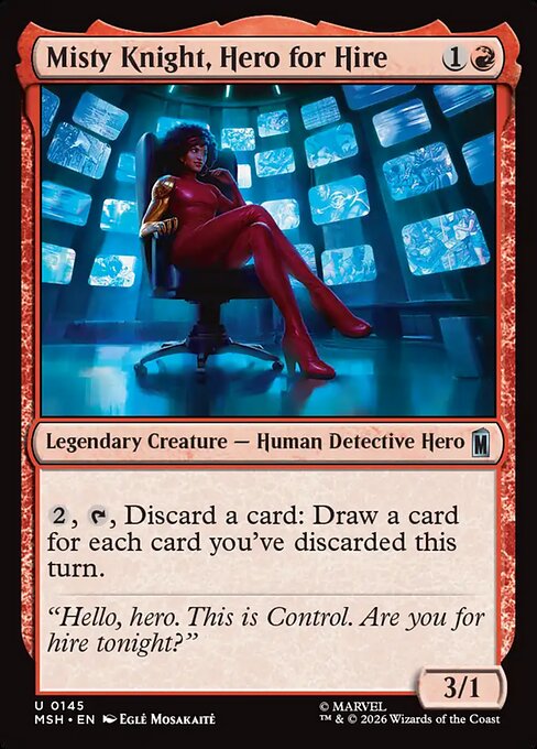 Misty Knight, Hero for Hire #145 from Marvel Super Heroes