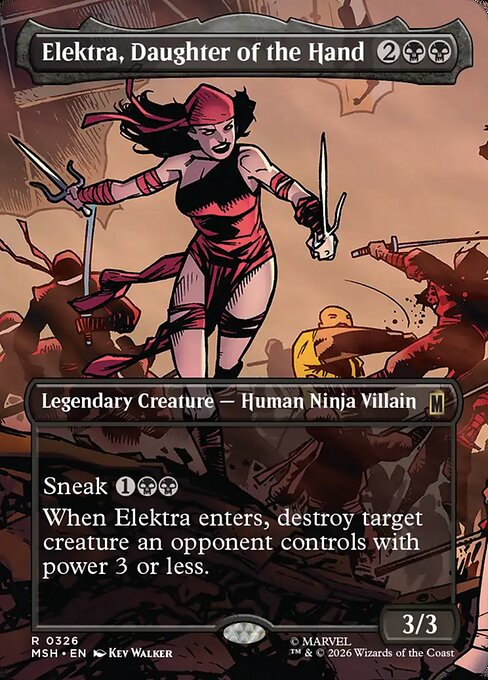 Elektra, Daughter of the Hand #326 from Marvel Super Heroes