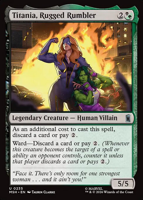 Titania, Rugged Rumbler #235 from Marvel Super Heroes