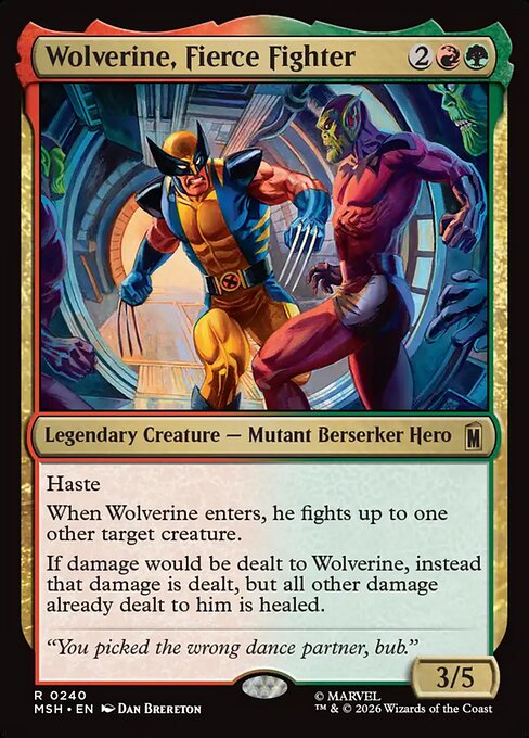Wolverine, Fierce Fighter #240 from Marvel Super Heroes