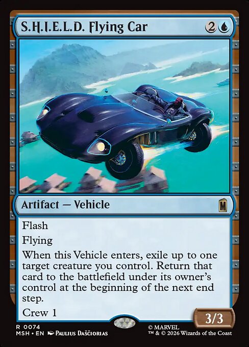 S.H.I.E.L.D. Flying Car #74 from Marvel Super Heroes