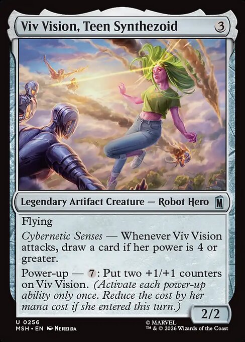 Viv Vision, Teen Synthezoid #256 from Marvel Super Heroes