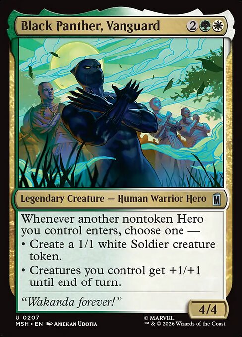 Black Panther, Vanguard #207 from Marvel Super Heroes