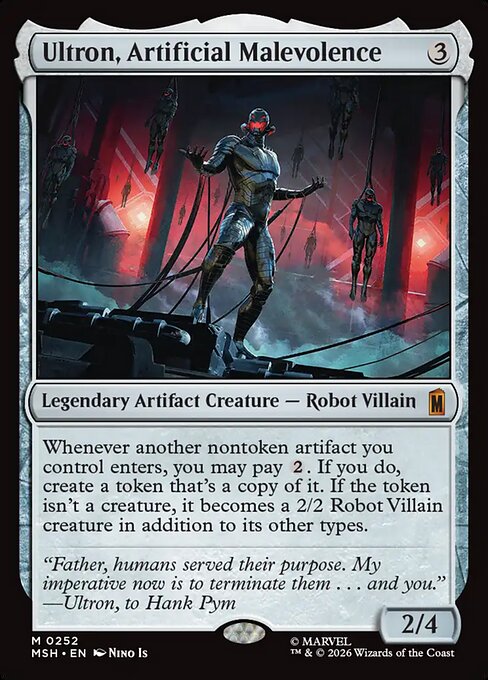 Ultron, Artificial Malevolence #252 from Marvel Super Heroes