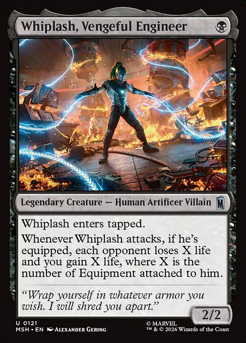 Whiplash, Vengeful Engineer #121 from Marvel Super Heroes