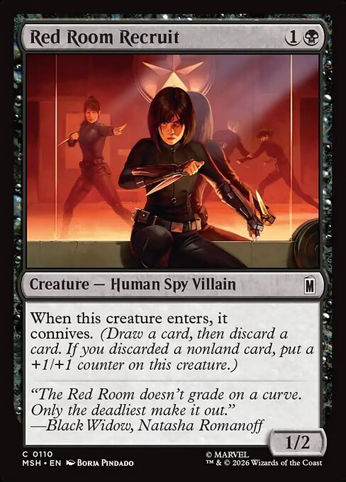 Red Room Recruit #110 from Marvel Super Heroes
