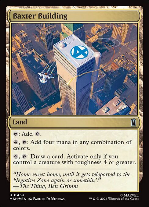 Baxter Building #453 from Marvel Super Heroes