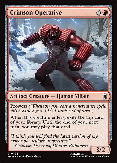 Crimson Operative #126 from Marvel Super Heroes