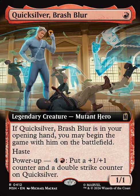 Quicksilver, Brash Blur #412 from Marvel Super Heroes