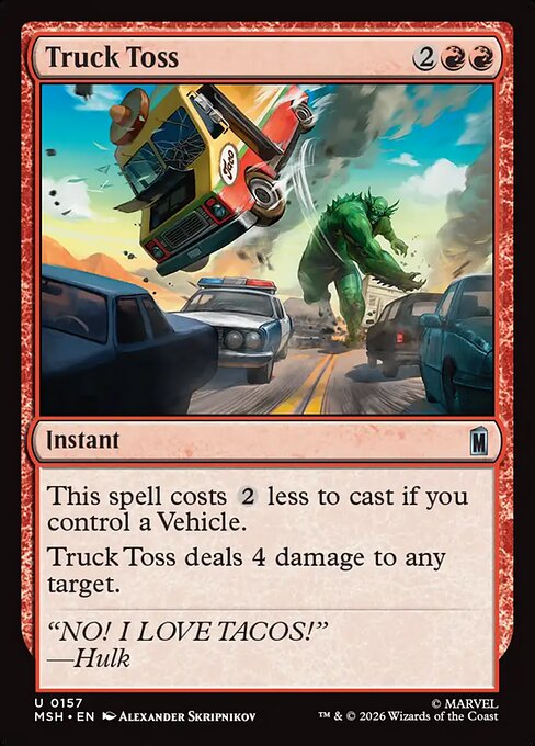 Truck Toss #157 from Marvel Super Heroes