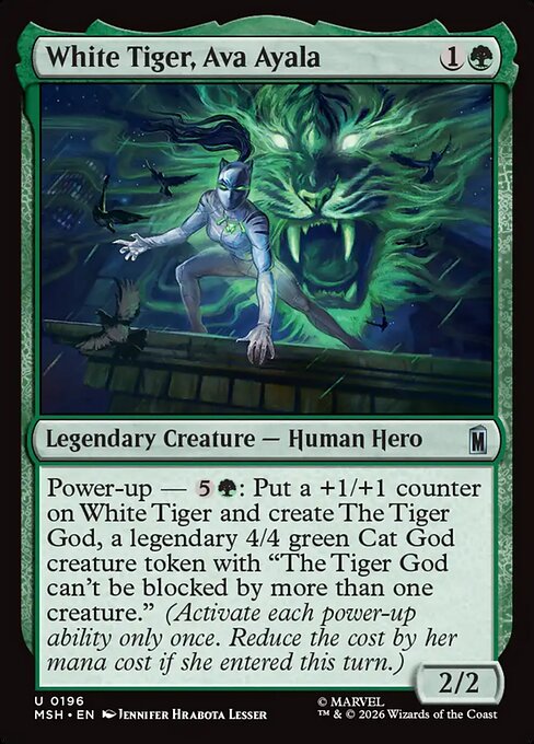 White Tiger, Ava Ayala #196 from Marvel Super Heroes