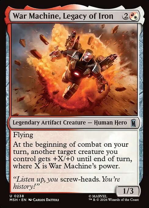 War Machine, Legacy of Iron #238 from Marvel Super Heroes