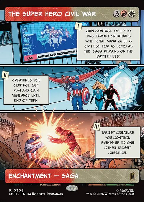 The Super Hero Civil War #308 from Marvel Super Heroes