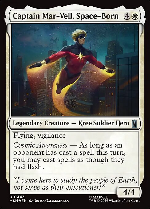 Captain Mar-Vell, Space-Born #443 from Marvel Super Heroes