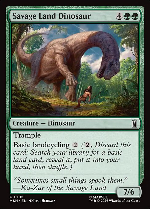 Savage Land Dinosaur #185 from Marvel Super Heroes