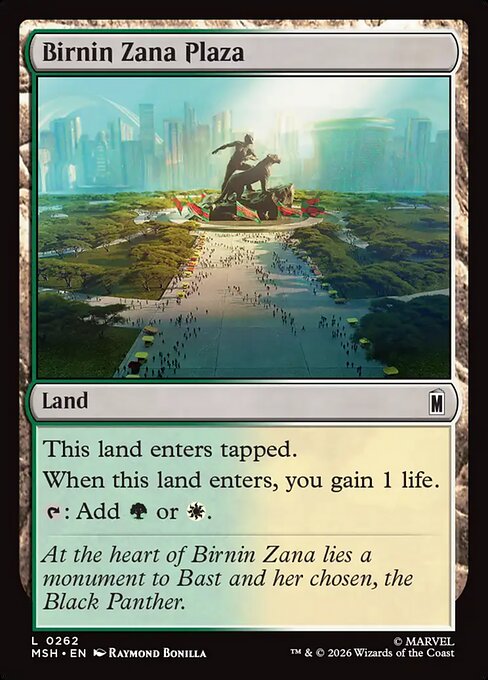 Birnin Zana Plaza #262 from Marvel Super Heroes