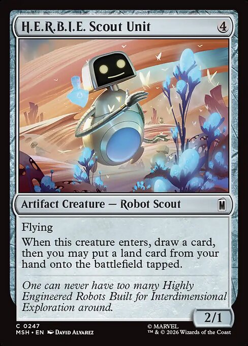 H.E.R.B.I.E. Scout Unit #247 from Marvel Super Heroes
