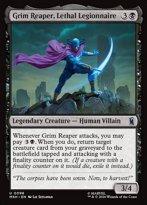 Grim Reaper, Lethal Legionnaire #98 from Marvel Super Heroes