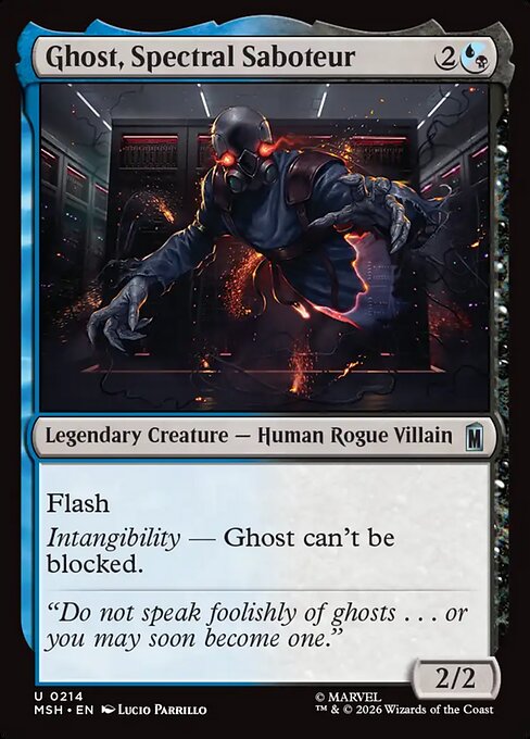Ghost, Spectral Saboteur #214 from Marvel Super Heroes
