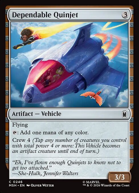 Dependable Quinjet #246 from Marvel Super Heroes