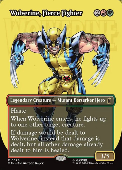 Wolverine, Fierce Fighter #378 from Marvel Super Heroes