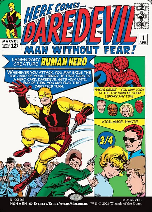 Daredevil, Man Without Fear #398 from Marvel Super Heroes