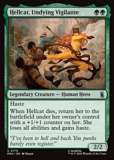 Hellcat, Undying Vigilante #170 from Marvel Super Heroes