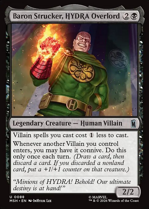 Baron Strucker, HYDRA Overlord #88 from Marvel Super Heroes