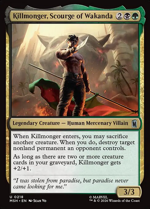 Killmonger, Scourge of Wakanda #218 from Marvel Super Heroes