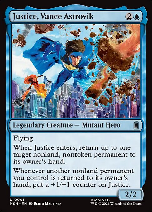 Justice, Vance Astrovik #61 from Marvel Super Heroes