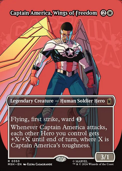 Captain America, Wings of Freedom #353 from Marvel Super Heroes