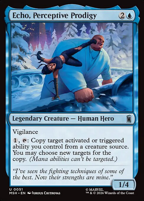 Echo, Perceptive Prodigy #51 from Marvel Super Heroes