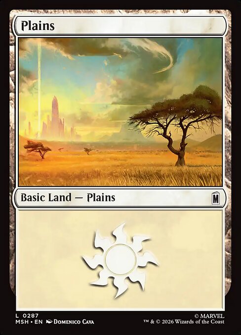 Plains #287 from Marvel Super Heroes