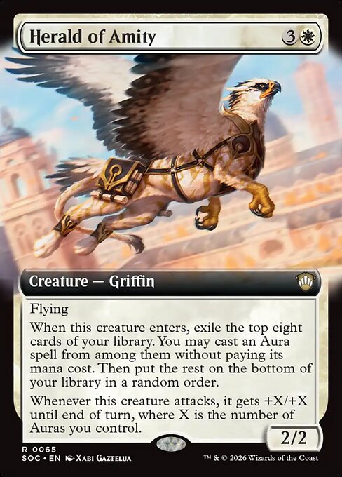 Herald of Amity #65 from Secrets of Strixhaven Commander