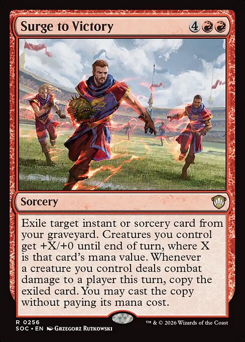 Surge to Victory #256 from Secrets of Strixhaven Commander