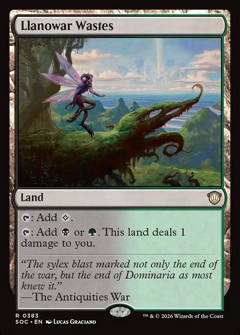 Llanowar Wastes #383 from Secrets of Strixhaven Commander