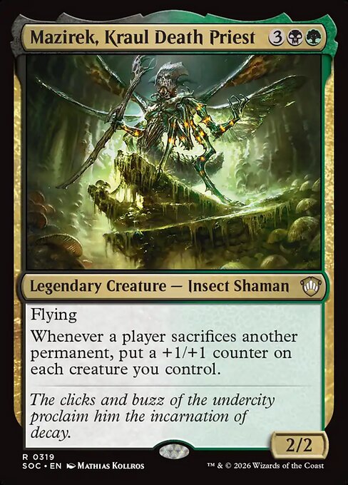 Mazirek, Kraul Death Priest #319 from Secrets of Strixhaven Commander