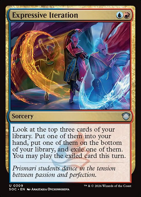 Expressive Iteration #309 from Secrets of Strixhaven Commander