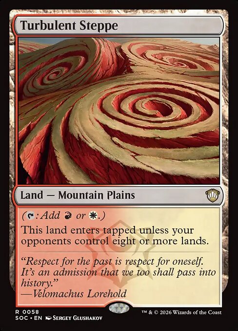 Turbulent Steppe #58 from Secrets of Strixhaven Commander