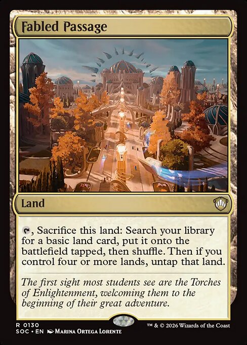 Fabled Passage #130 from Secrets of Strixhaven Commander