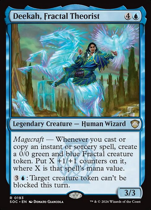Deekah, Fractal Theorist #193 from Secrets of Strixhaven Commander