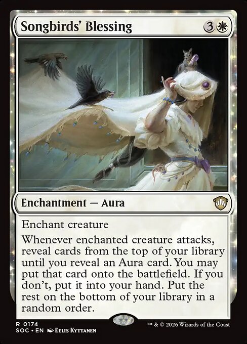 Songbirds' Blessing #174 from Secrets of Strixhaven Commander