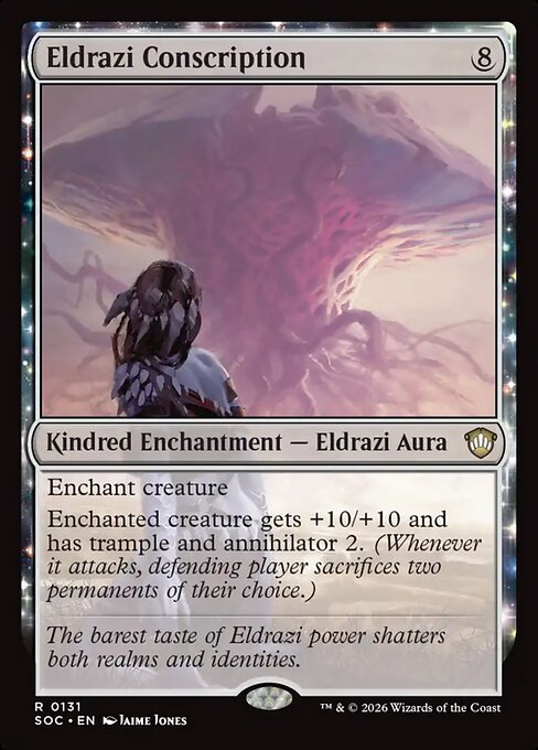 Eldrazi Conscription #131 from Secrets of Strixhaven Commander