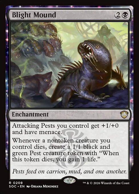 Blight Mound #208 from Secrets of Strixhaven Commander
