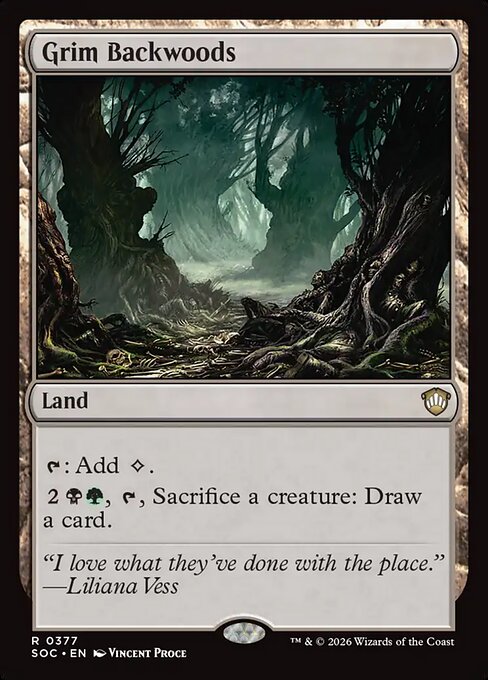 Grim Backwoods #377 from Secrets of Strixhaven Commander